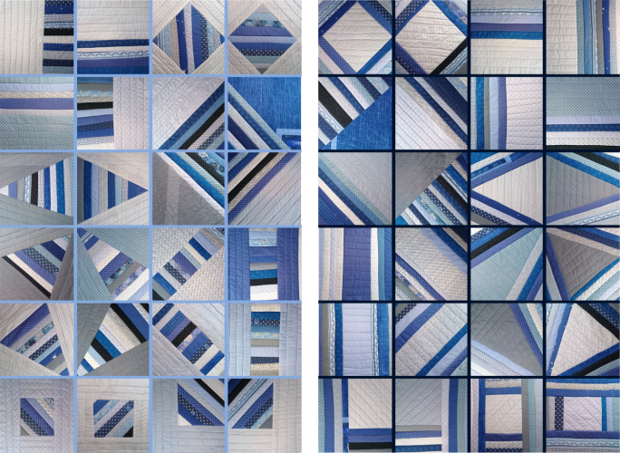 Oboustranná deka – Quilt as you go (QAYG)